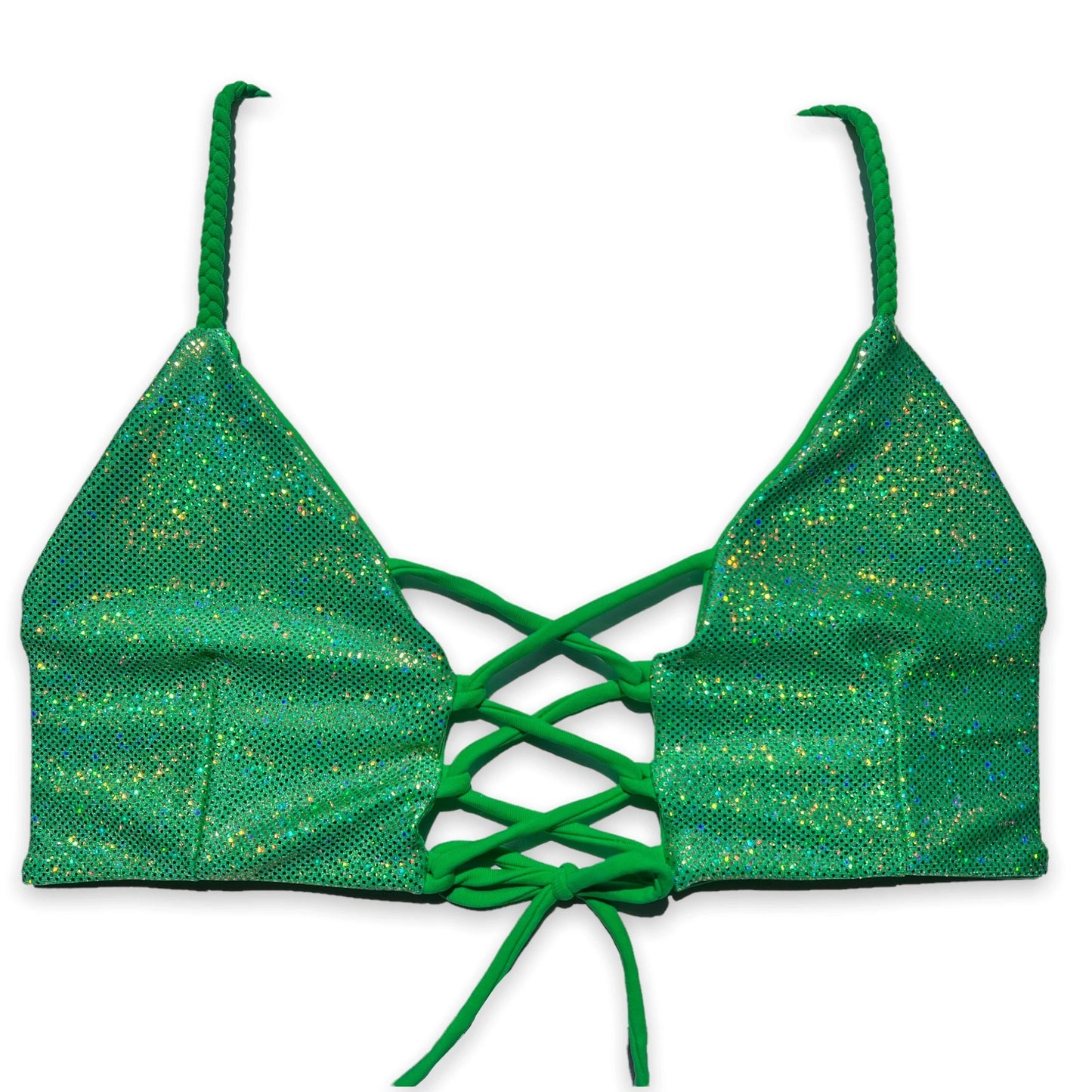 Cross My Heart Top- JADE SPARKLE