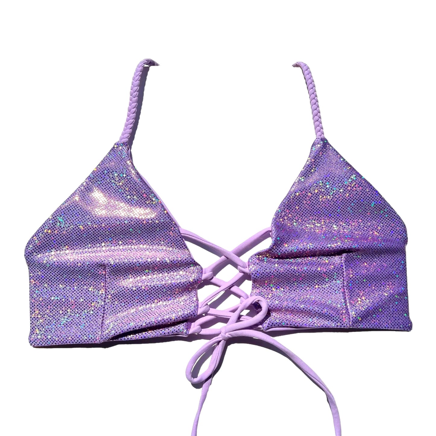 Cross My Heart Top - Lavender Sparkle