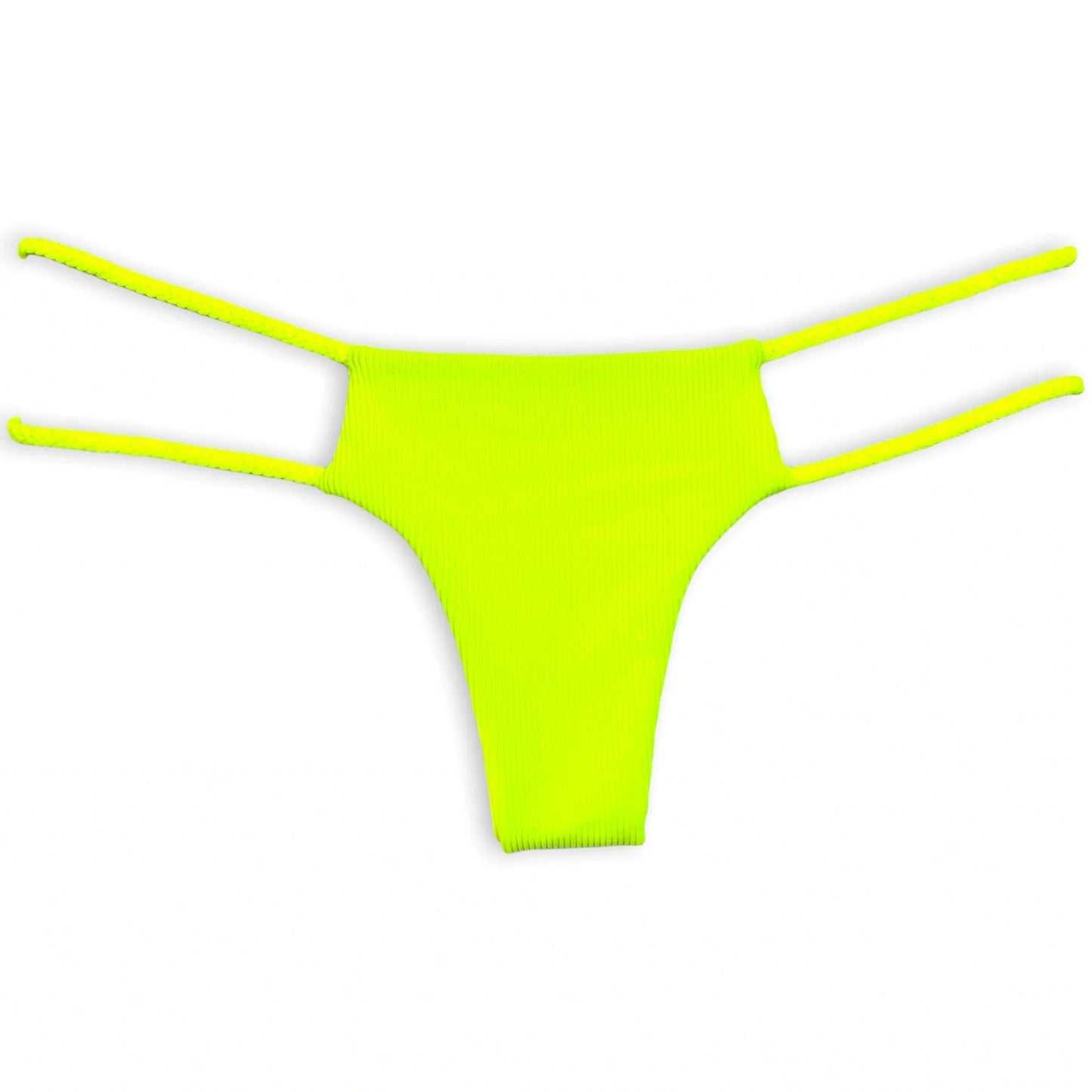 Double Braid Bottom - Electric Lemonade Ribbed
