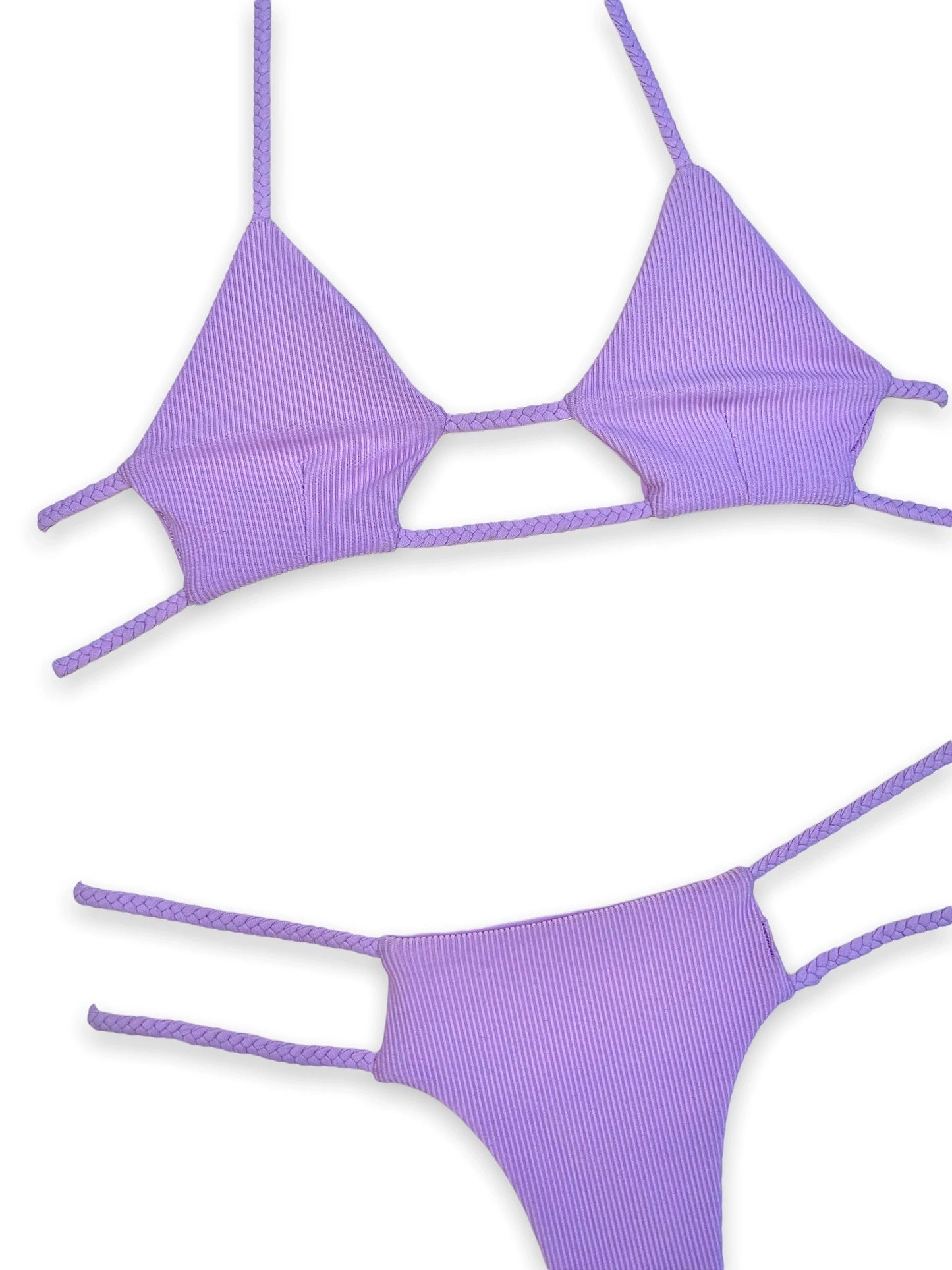 Double Braid Bottom - Lavender Ribbed