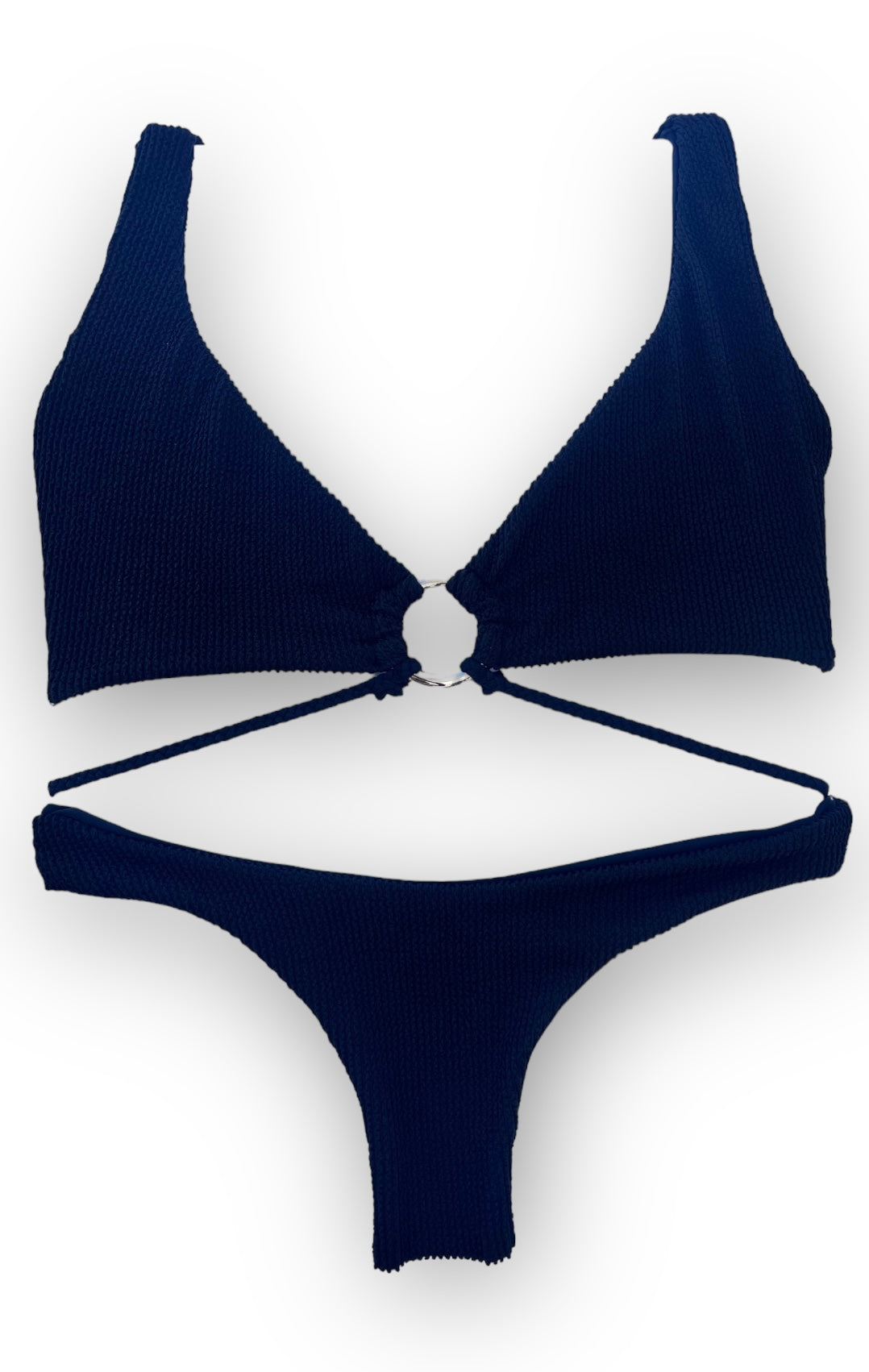 High Waist Bottom - Onyx Popcorn