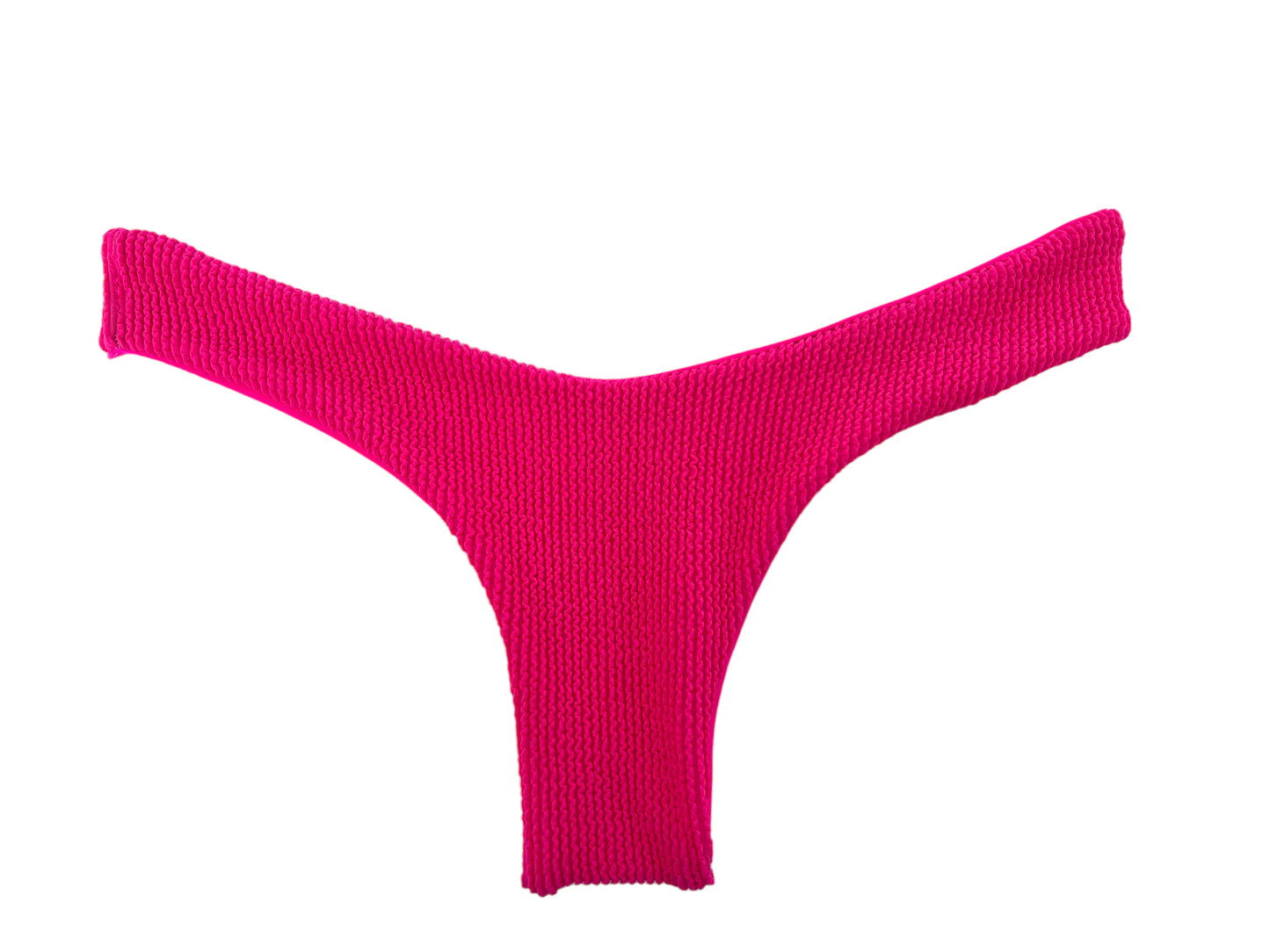 High Waist Bottom - Neon Pink Popcorn