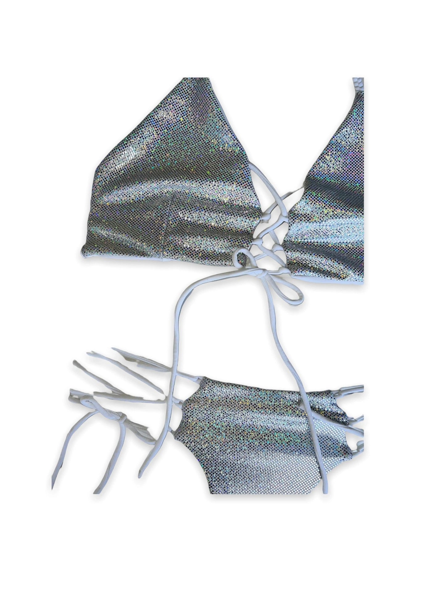 Cross My Heart Top - White Sparkle