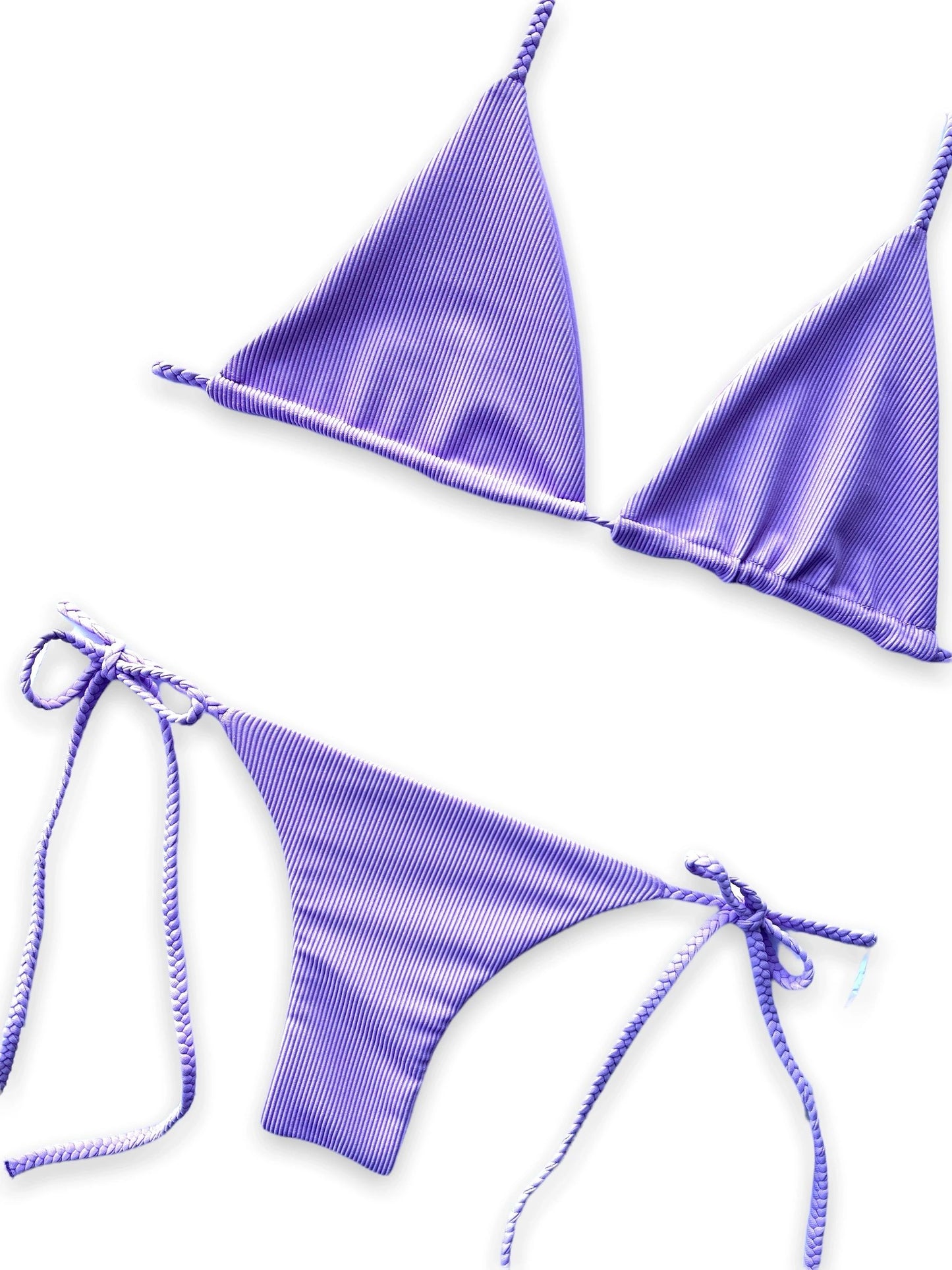 Triangle Top - Lavender Ribbed