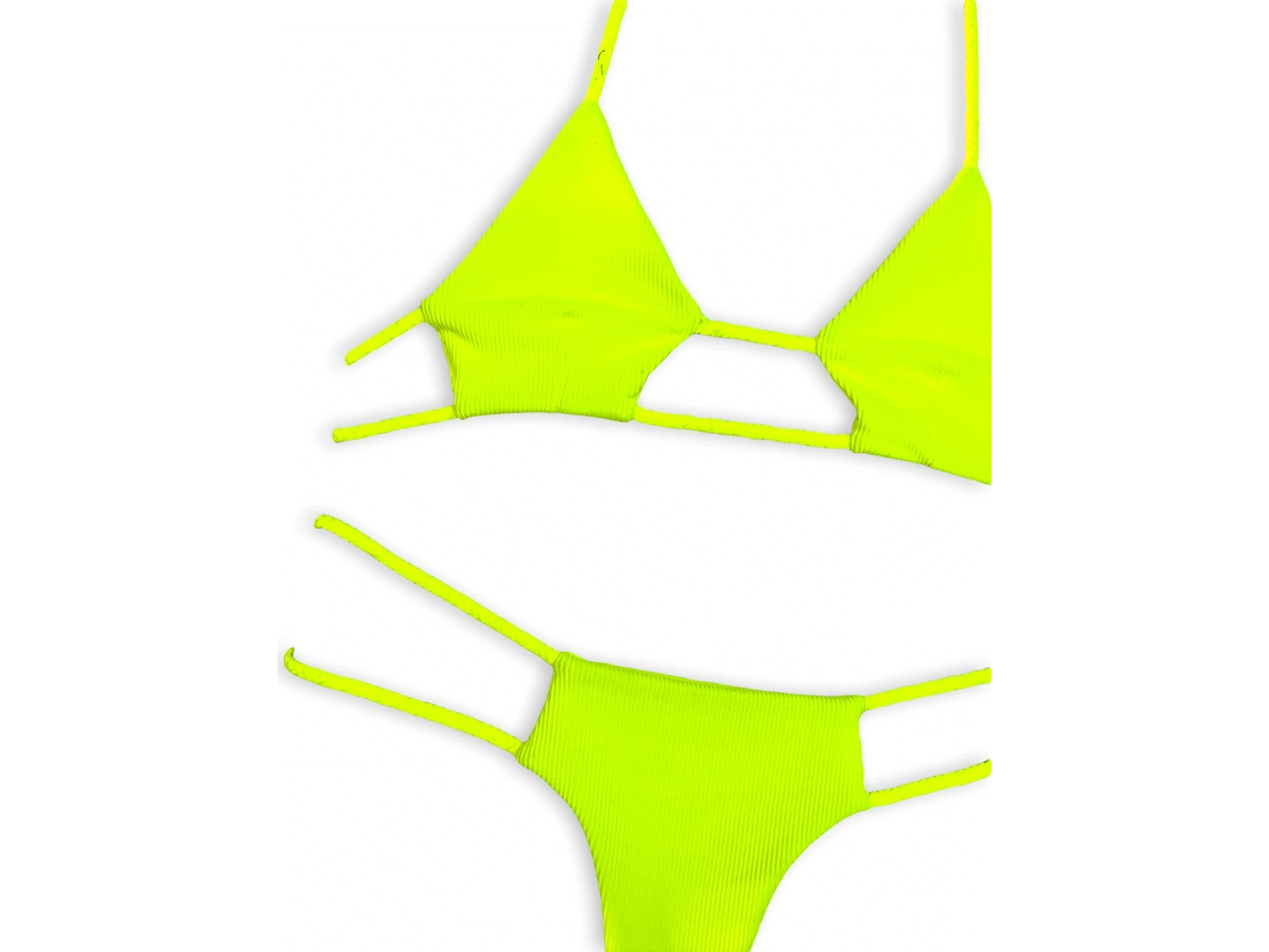 Double Braid Bottom - Electric Lemonade Ribbed