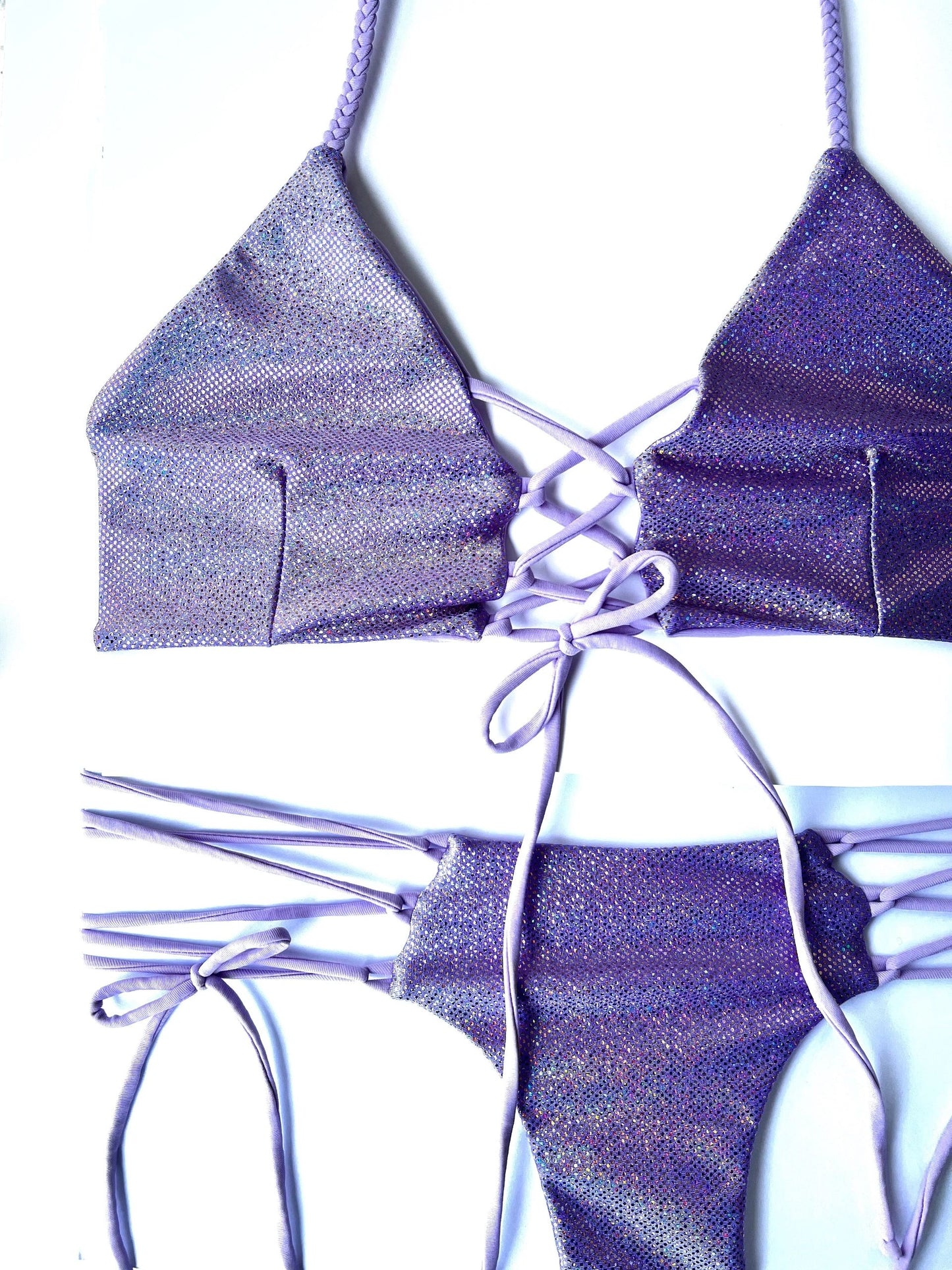 Cross My Heart Top - Lavender Sparkle