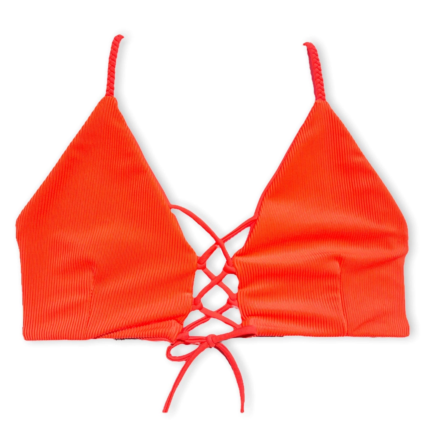 Cross My Heart Top - Vivid Glow Ribbed