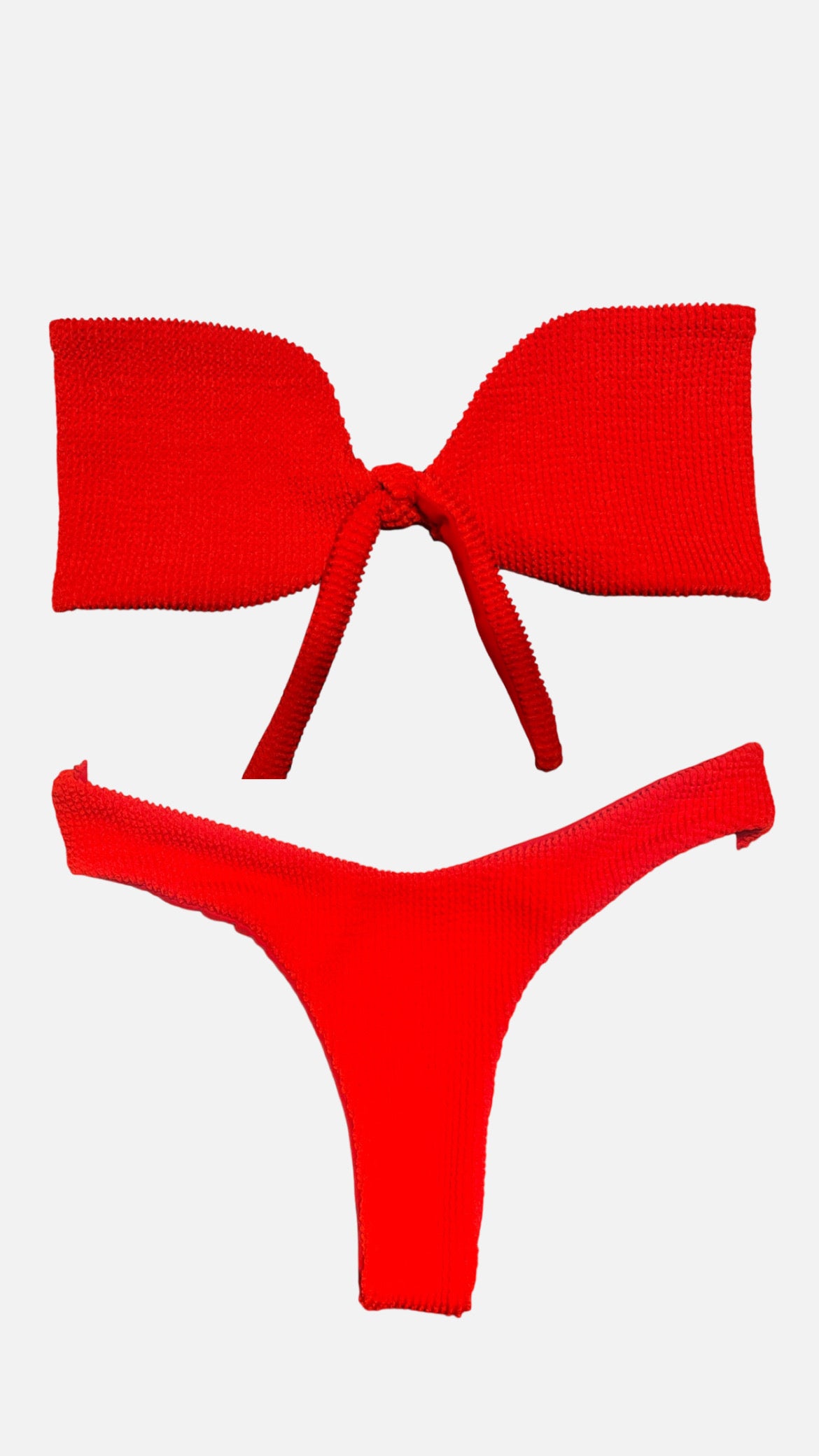 High Waist Bottom - Red Popcorn