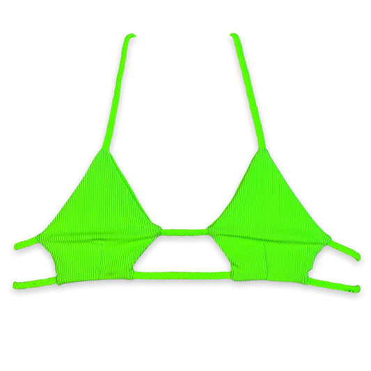 Diamond Top - Electric Lime Ribbed