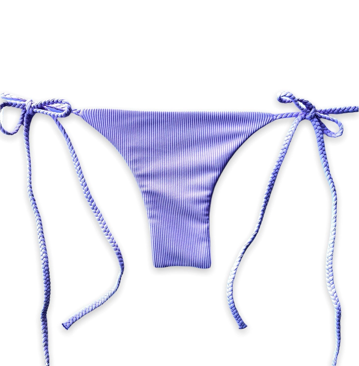 Tie Side Bottom - Lavender Ribbed