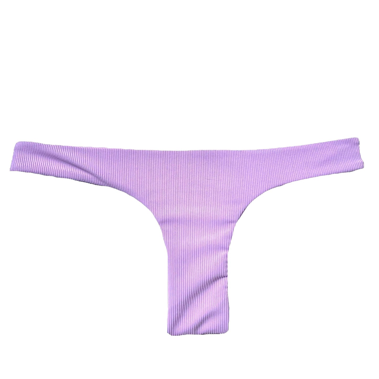 Single Strap Bottom - Lavender Ribbed