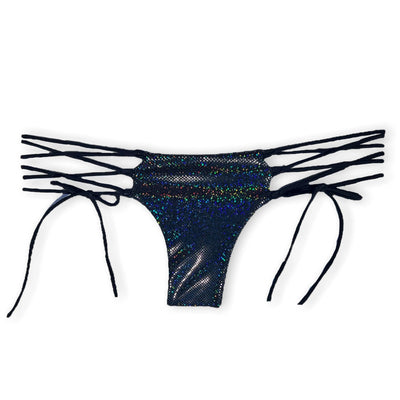 Lace Up Bottom - Onyx Sparkle