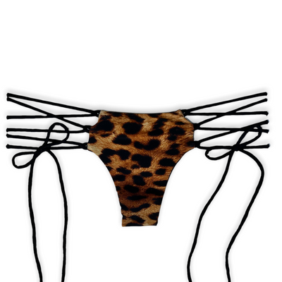 Lace Up Bottom - Natural Cheetah