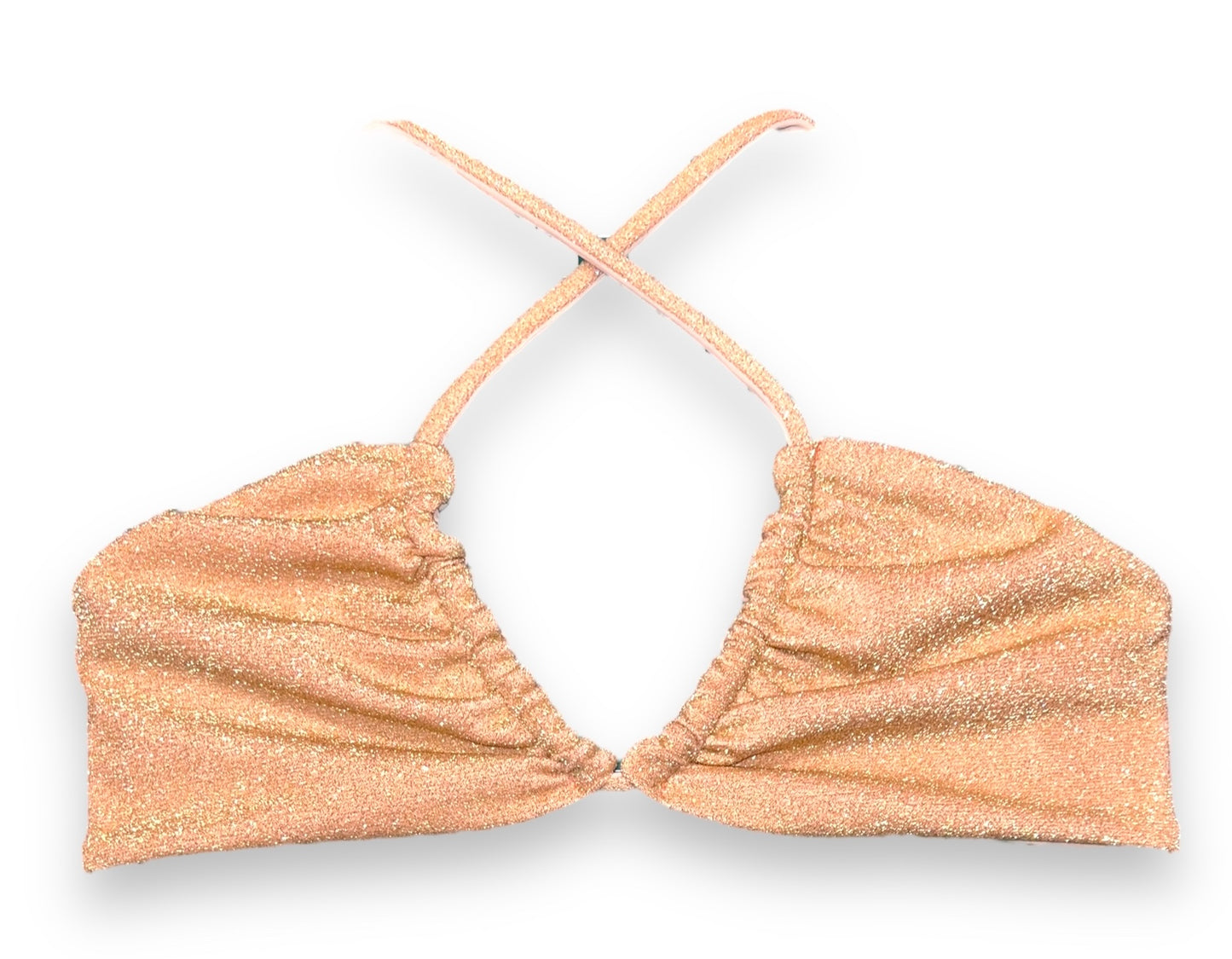 Criss Cross Halter - Champagne Glitter