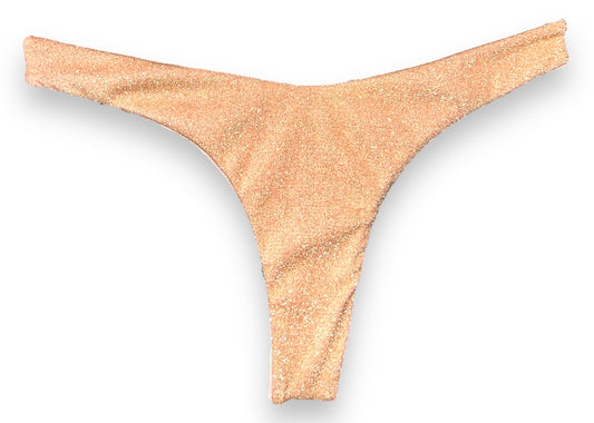 High Waist Bottom - Champagne Glitter