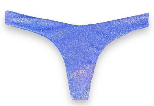 High Waist Bottom - Blue Lagoon Glitter