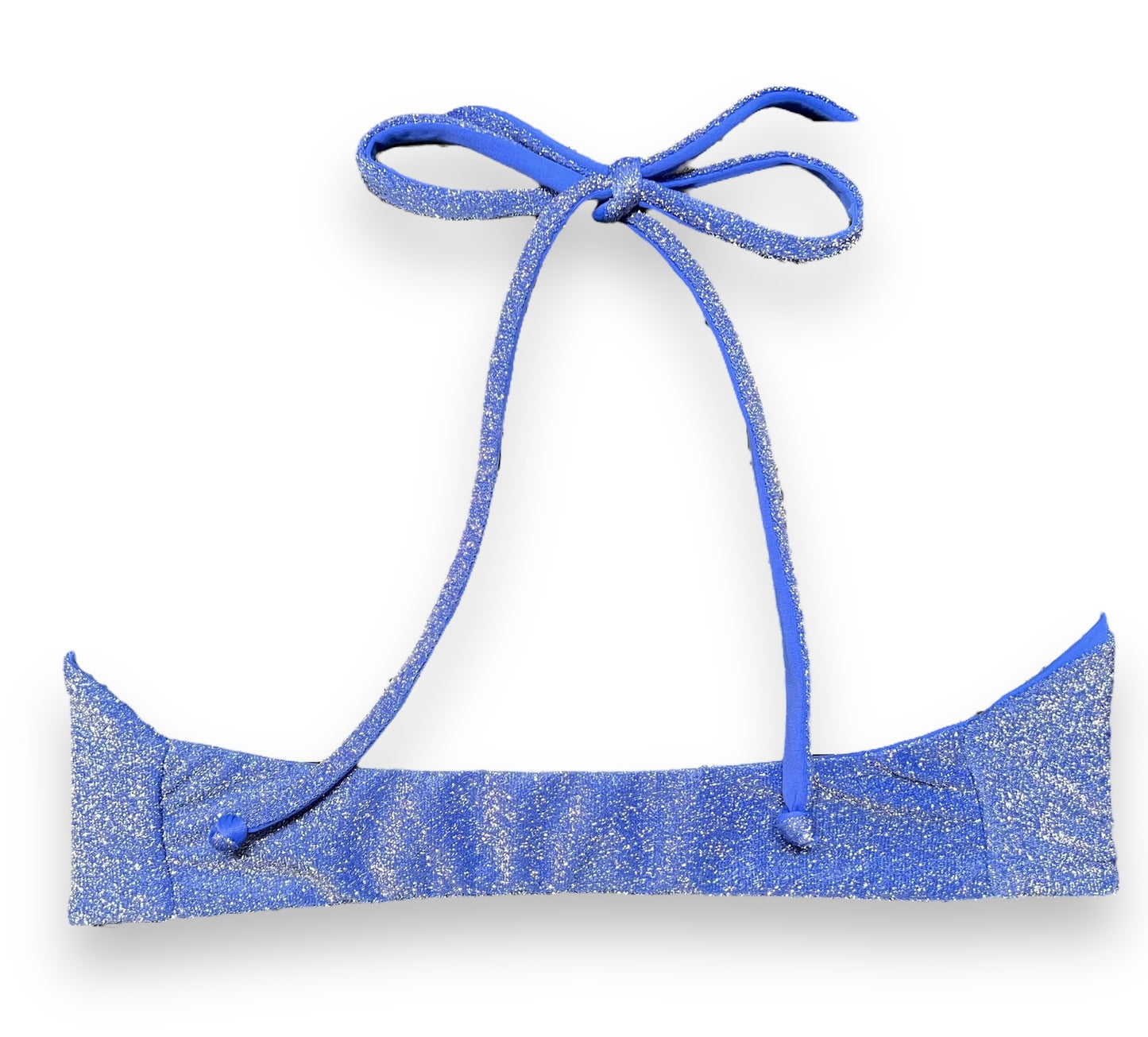 Criss Cross Halter - Blue Lagoon Glitter