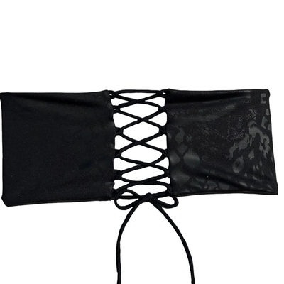 Lace Up Bandeau - Jungle Patch