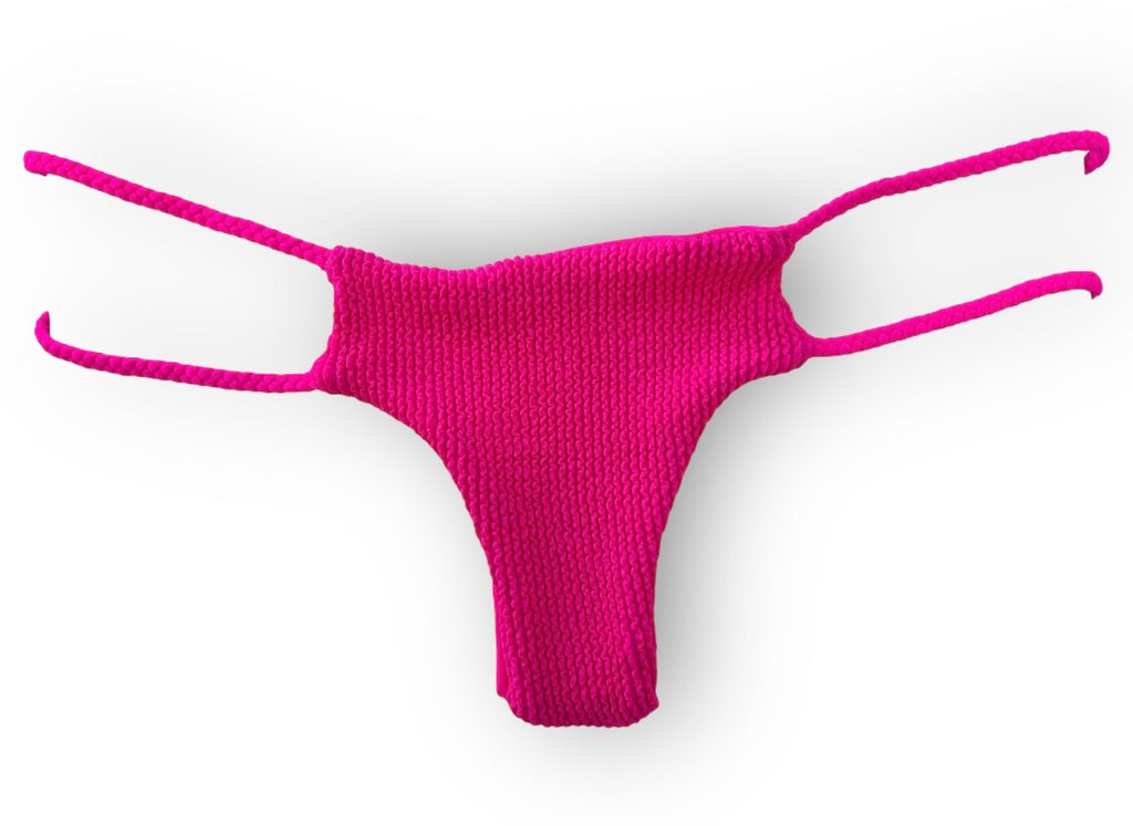 Double Braid Bottom - Neon Pink Popcorn
