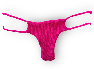 Double Braid Bottom - Neon Pink Popcorn